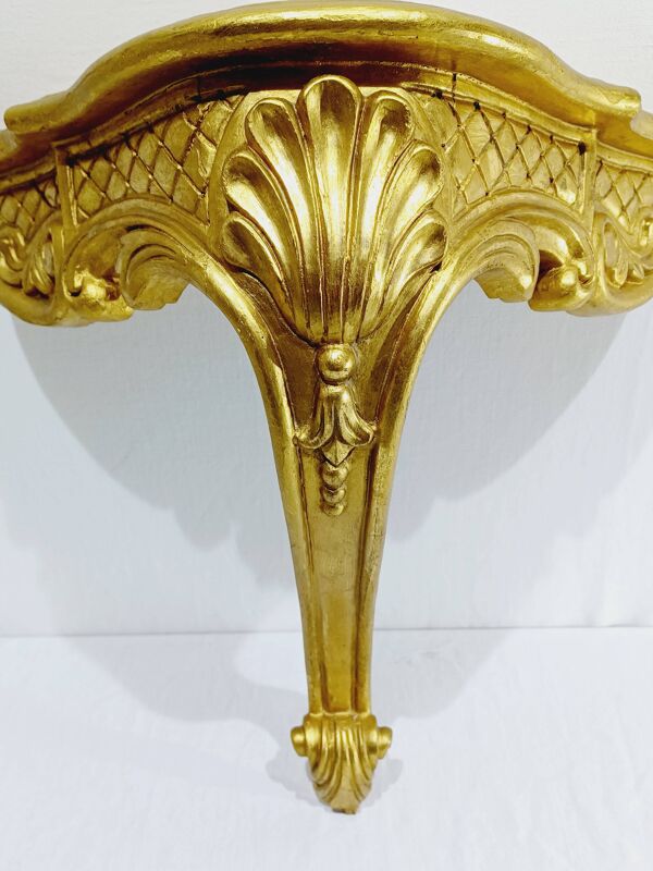 Console dorée style Louis XIV