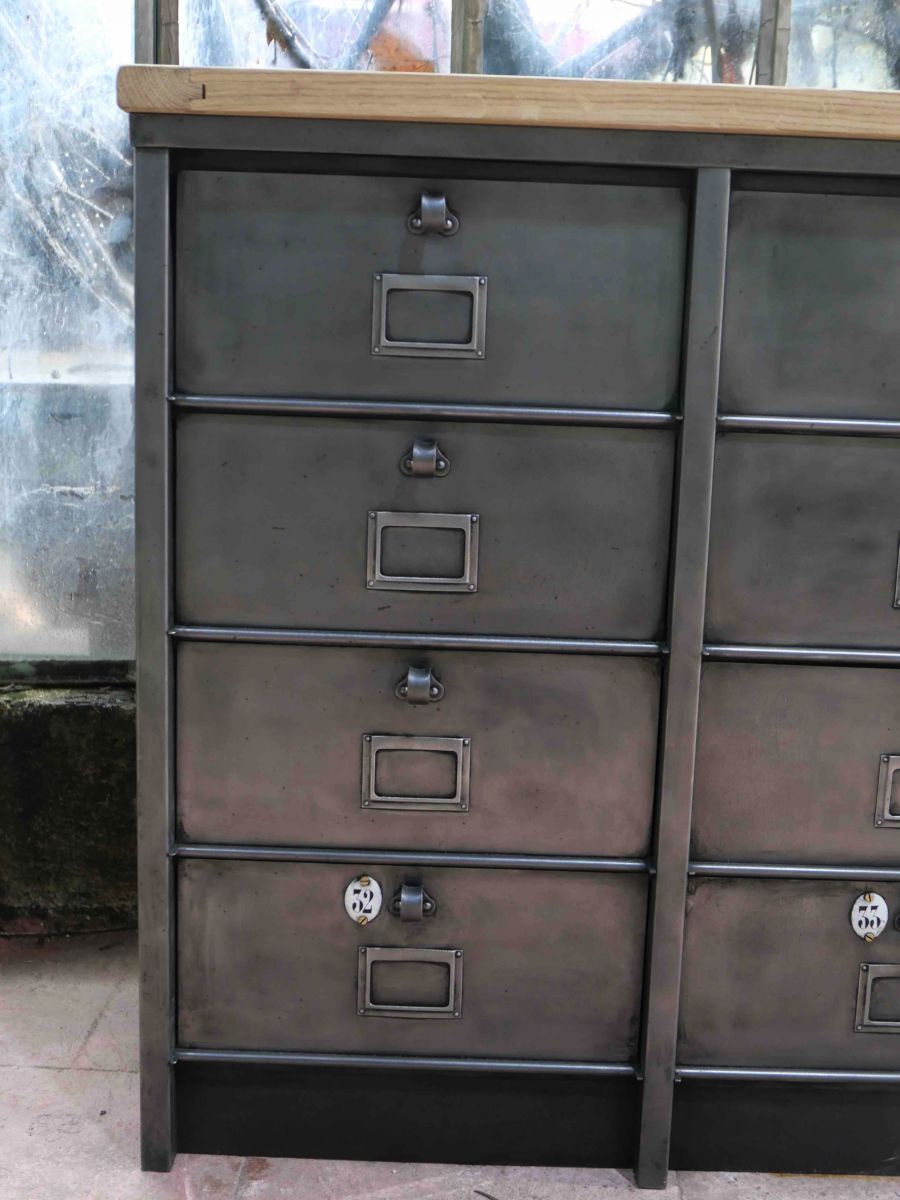 Industrial furniture with 12 strafor valves 1950