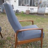 Scandinavian chaise longue armchair