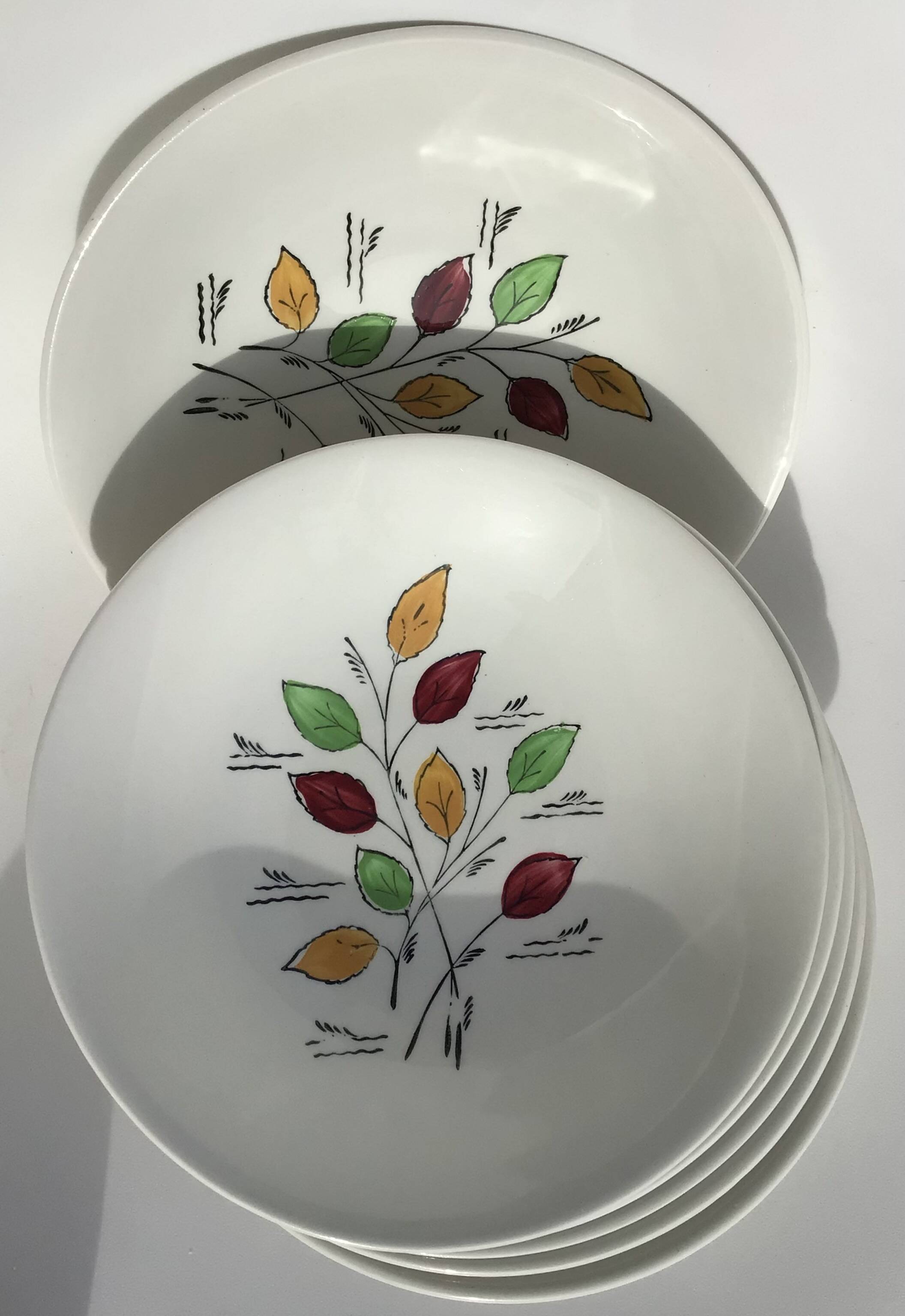 6 Gien soup plates, Gentilly model