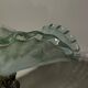 Centrepiece bowl LA MERIDIANA in blown glass on a silver pedestal.