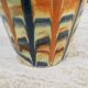 Handcrafted vase with glazes, 1970s