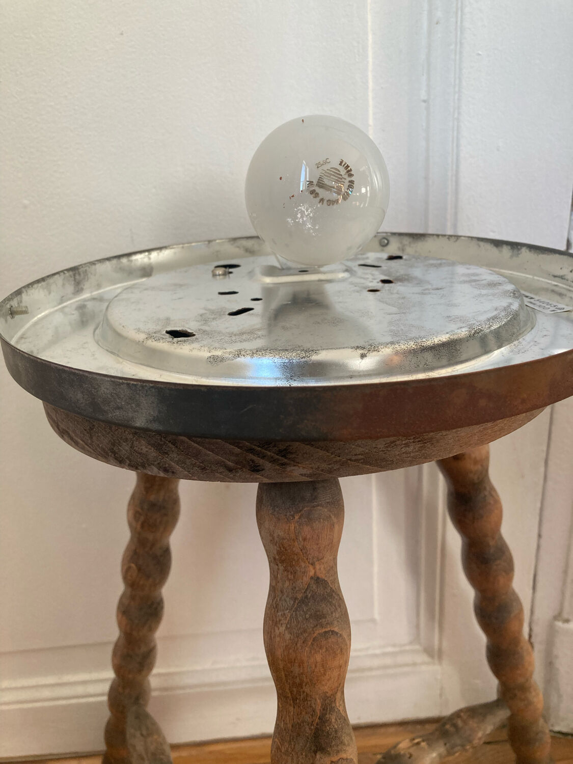 Glass ceiling lamp 1970