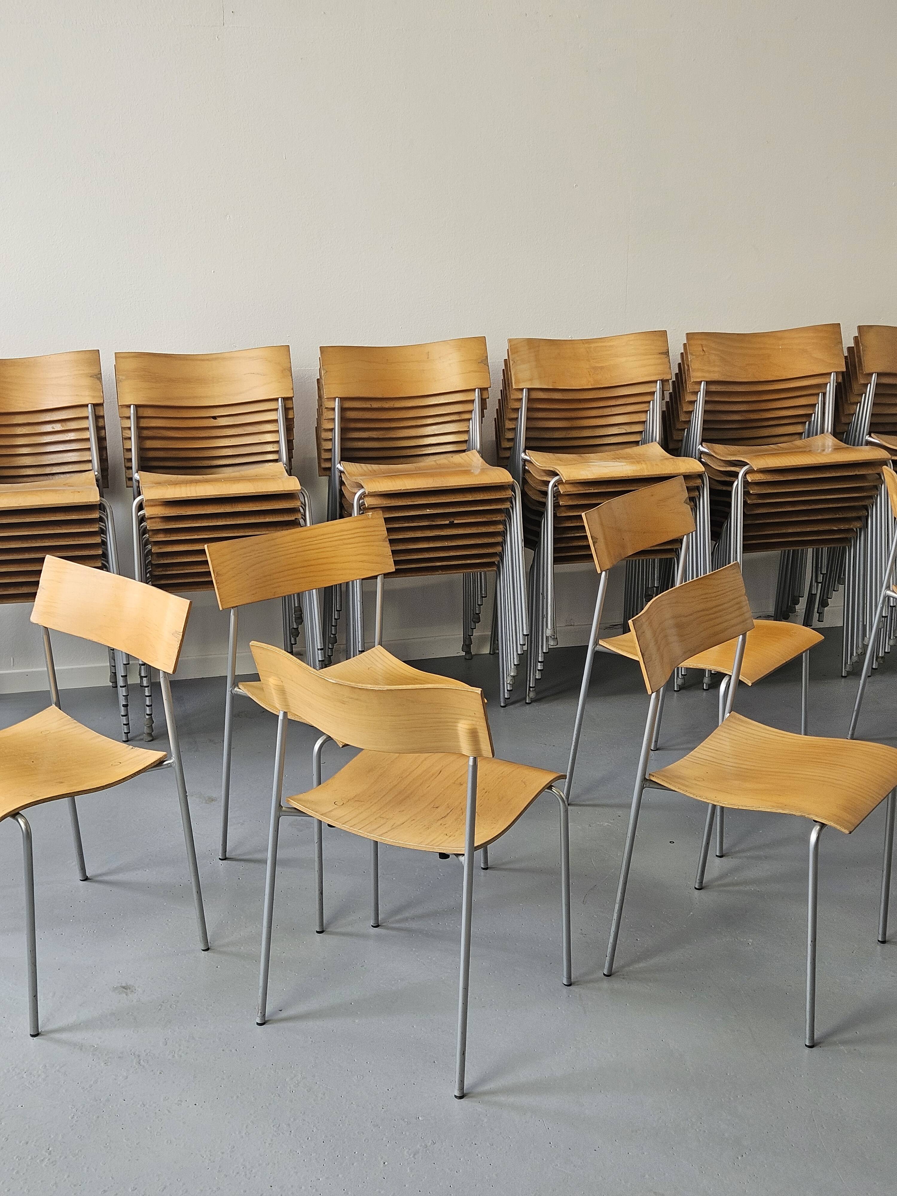 50 Campus chairs by Johannes Foersom, Sweden 1990s