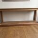 Console Flamant en chêne brut
