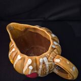 Melon-shaped ceramic jug, signed Poët-Laval, Cavaillon.