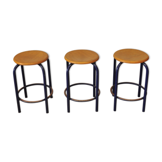 Set of 3 school stools
