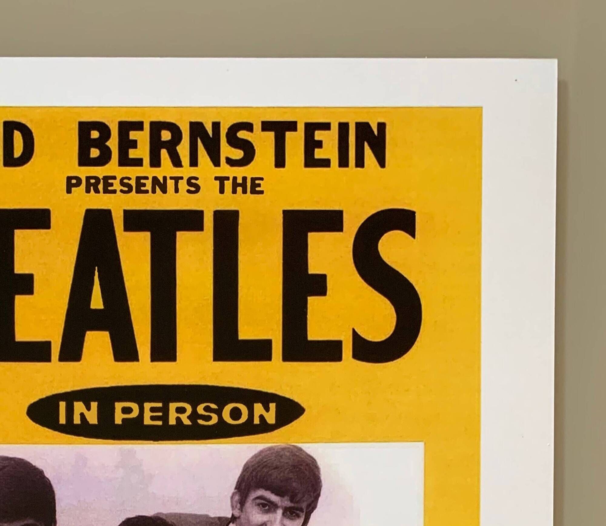 Rock Concert Poster The BEATLES AT SHEA STADIUM, NEW YORK 1965