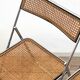 Paire de chaises pliantes cannées