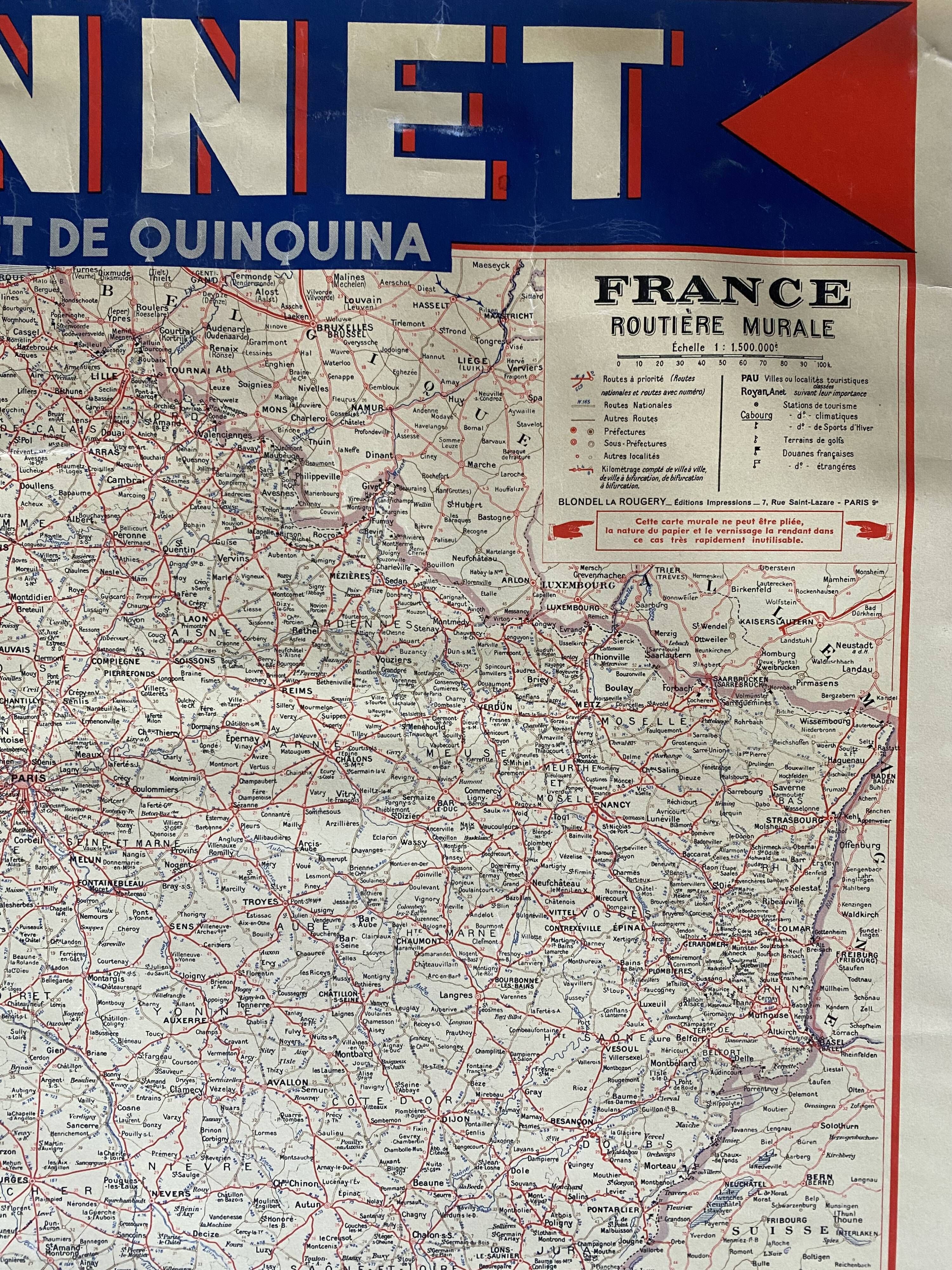 Original poster "France Dubonnet Quinquina" 70x90cm 1960