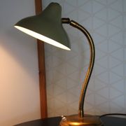 Lampe à poser laiton verte 420mm