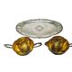 Pop art sugar bowl and milk jug, Sweden, 1960s, set of 3