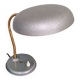 Lampe de bureau articulée en métal laqué gris/bleu, style Bauhaus, années 1930-40