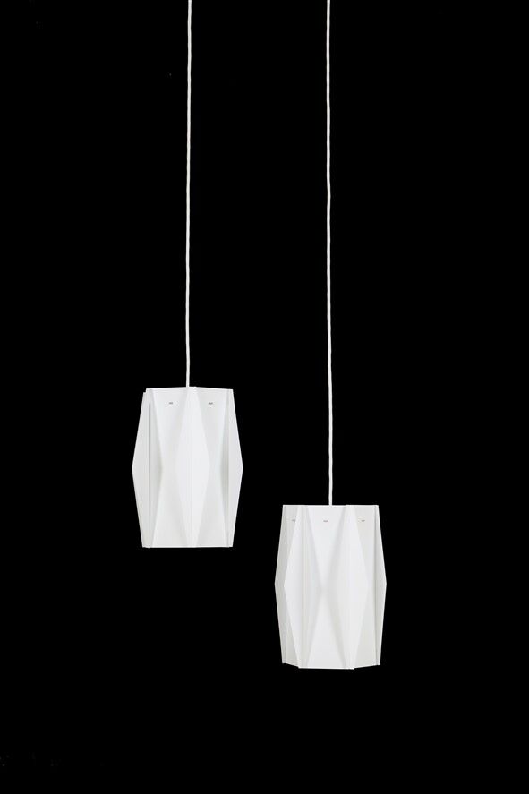 Rare set of 2 pendant lamps by Lars Schiøler for Hoyrup / Hoyruplight / 1960s-1970s
