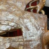 African tribal ensemble of 4 pieces of furniture for dignitaries of the Kingdom of Dahomey, Benin.