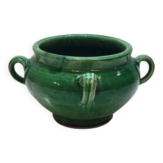 Poterie Terre Cuite Vernissée Verte