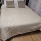 Crochet bedspread in string color
