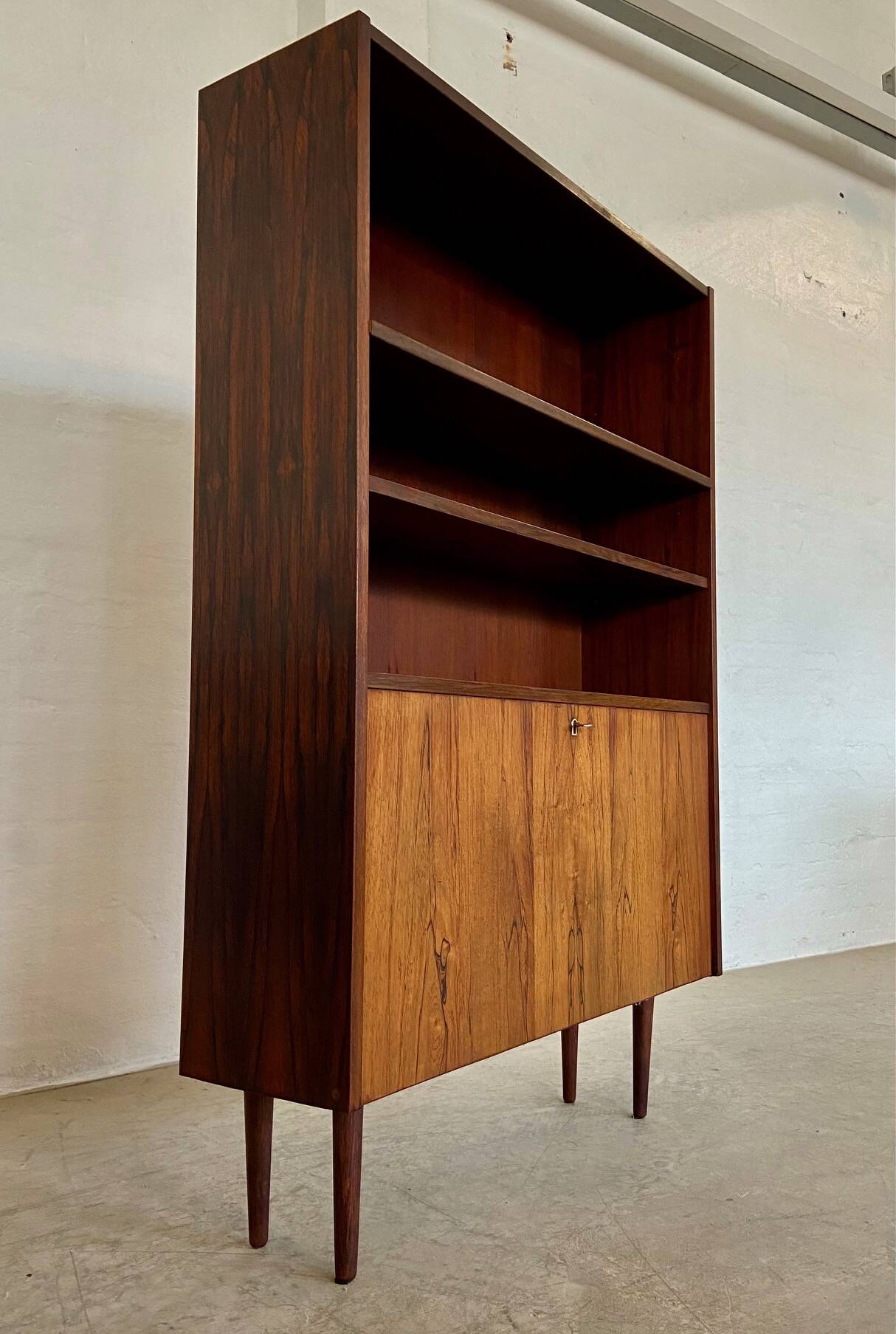 Danish retro vintage library in rosewood 1965