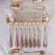 Suite de couverts ercuis pompadour pour 6 personnes