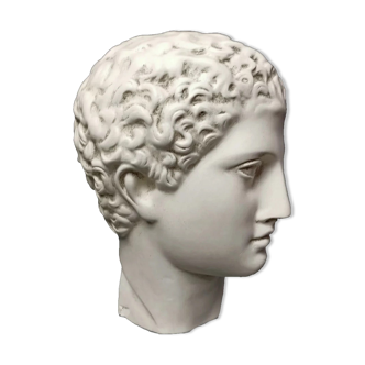 Tête en plâtre antinous, british museum