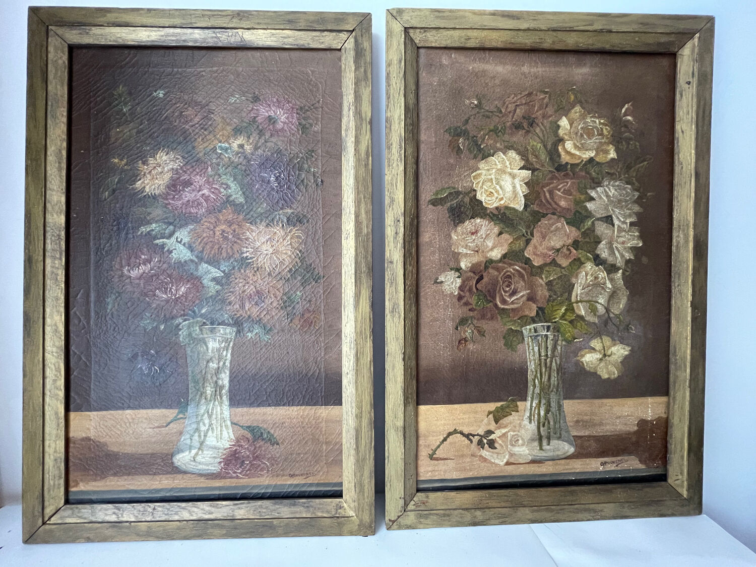 Pair of antique paintings