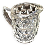 Pot à lait en verre moulé à pointe de diamant