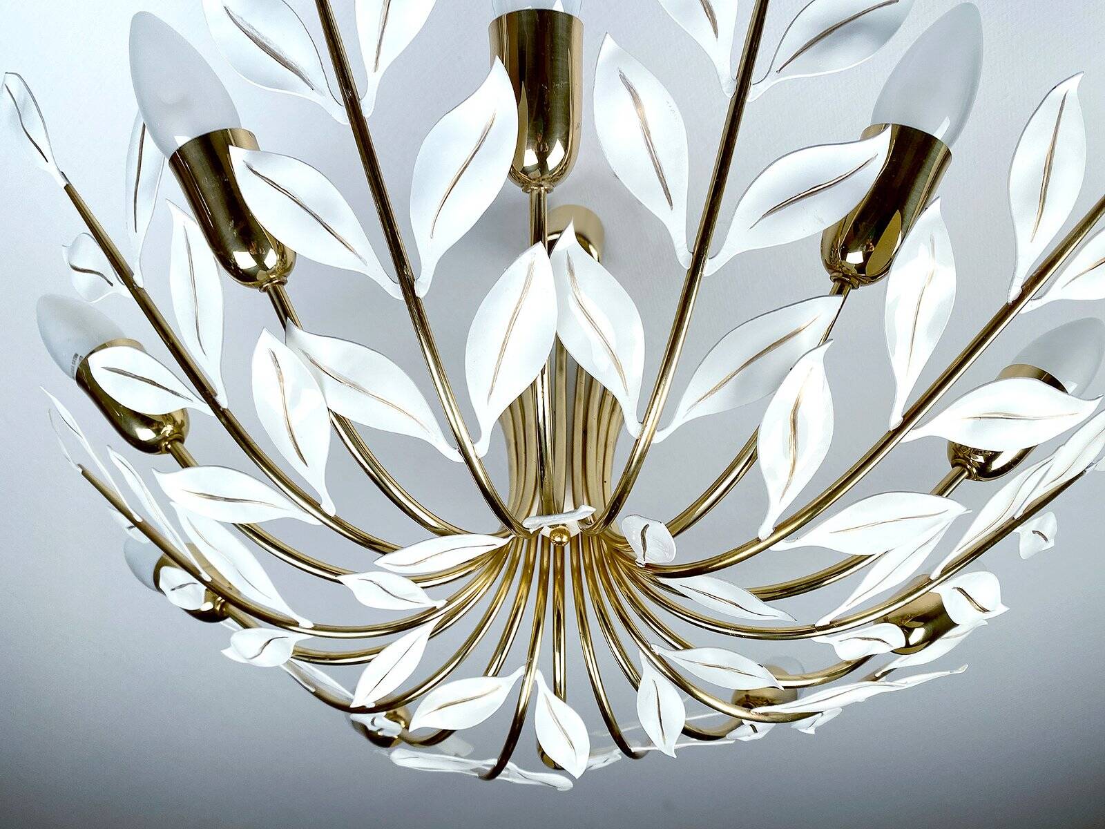 Large vintage pendant light from Vereinigte Werstaetten, 1950s