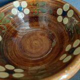 Glazed terracotta bowl from Alsace, 20th century