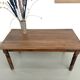 Farm table in solid cherry wood, turned legs, France, around 1900.