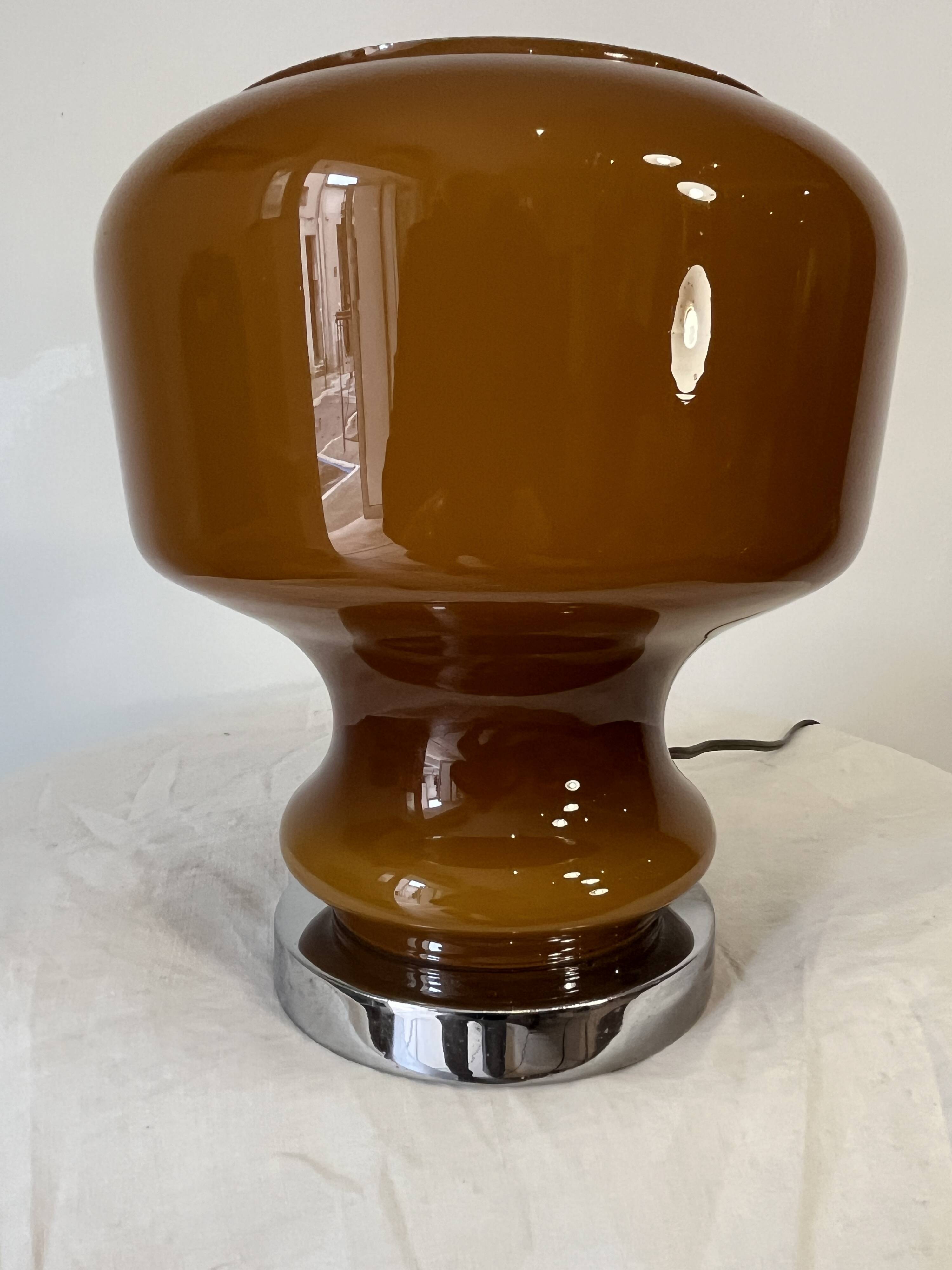 brown 1970s lamp