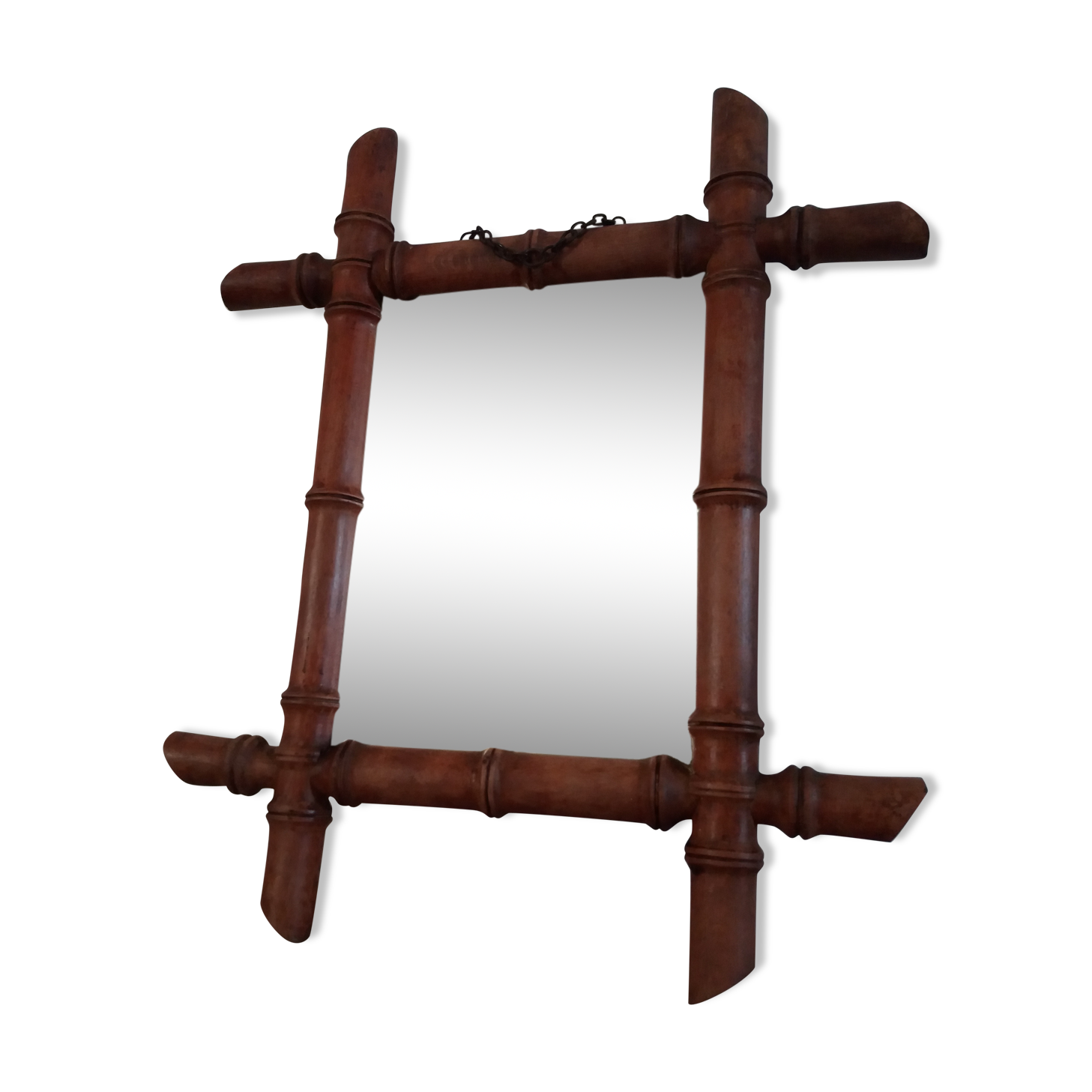 Mirror bamboo wooden 35x41cm