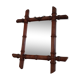 Mirror bamboo wooden 35x41cm