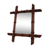 Miroir bambou en bois 35x41cm