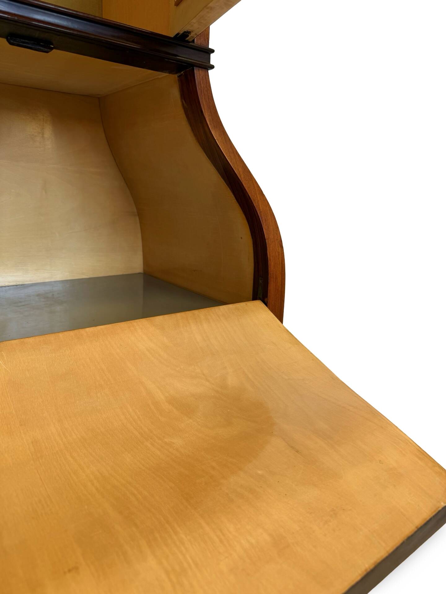 Secretary credenza in marquetry in the Italian Louis XV style from the mid-century, 1960.