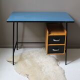 Blue vintage formica office