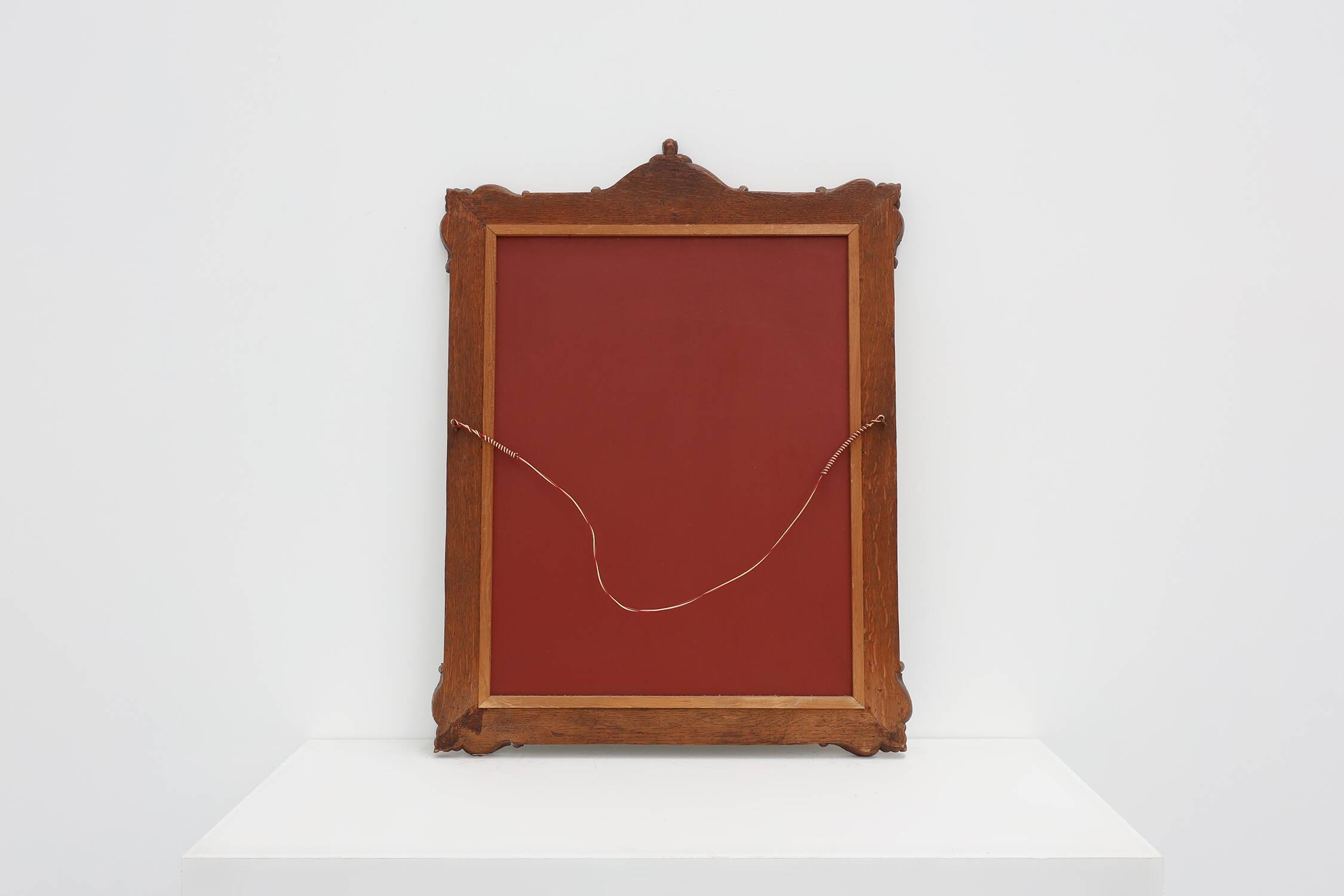 Baroque carved wooden beveled mirror in Louis XV style, France 1900s