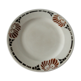 Round flat on foot shower faience art deco ennege 1929