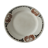 Plat rond sur pied douche faience art deco ennege 1929