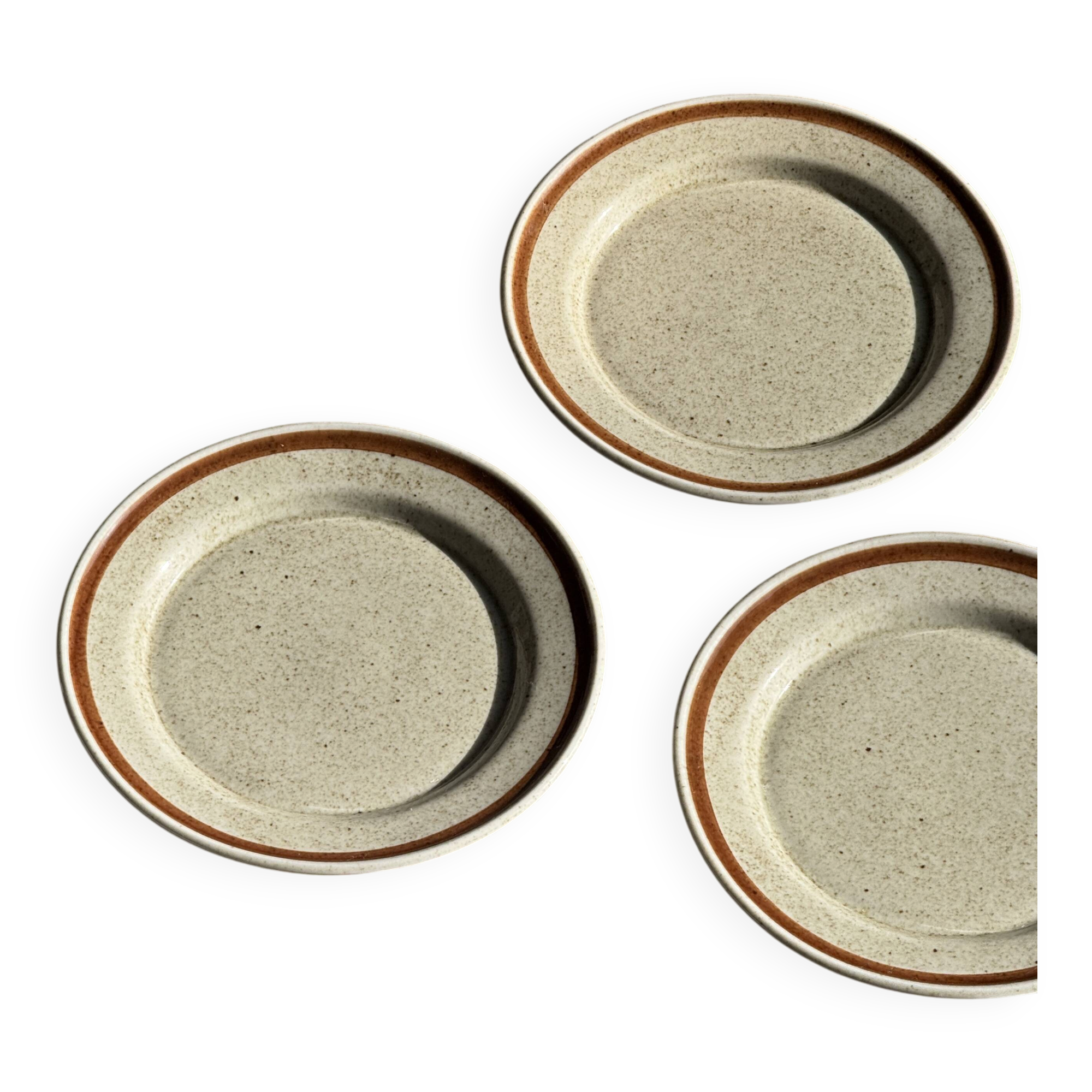 Set of 9 small dessert plates in porcelain from Sologne JO Moscow 198