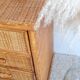 Commode en rotin, circa 1970