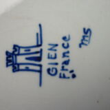 Set of 6 dessert Gien peonies plates