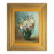 Peinture, huile sur panneau, bouquet de fleurs, signé Sivet de Rana, XXème siècle.