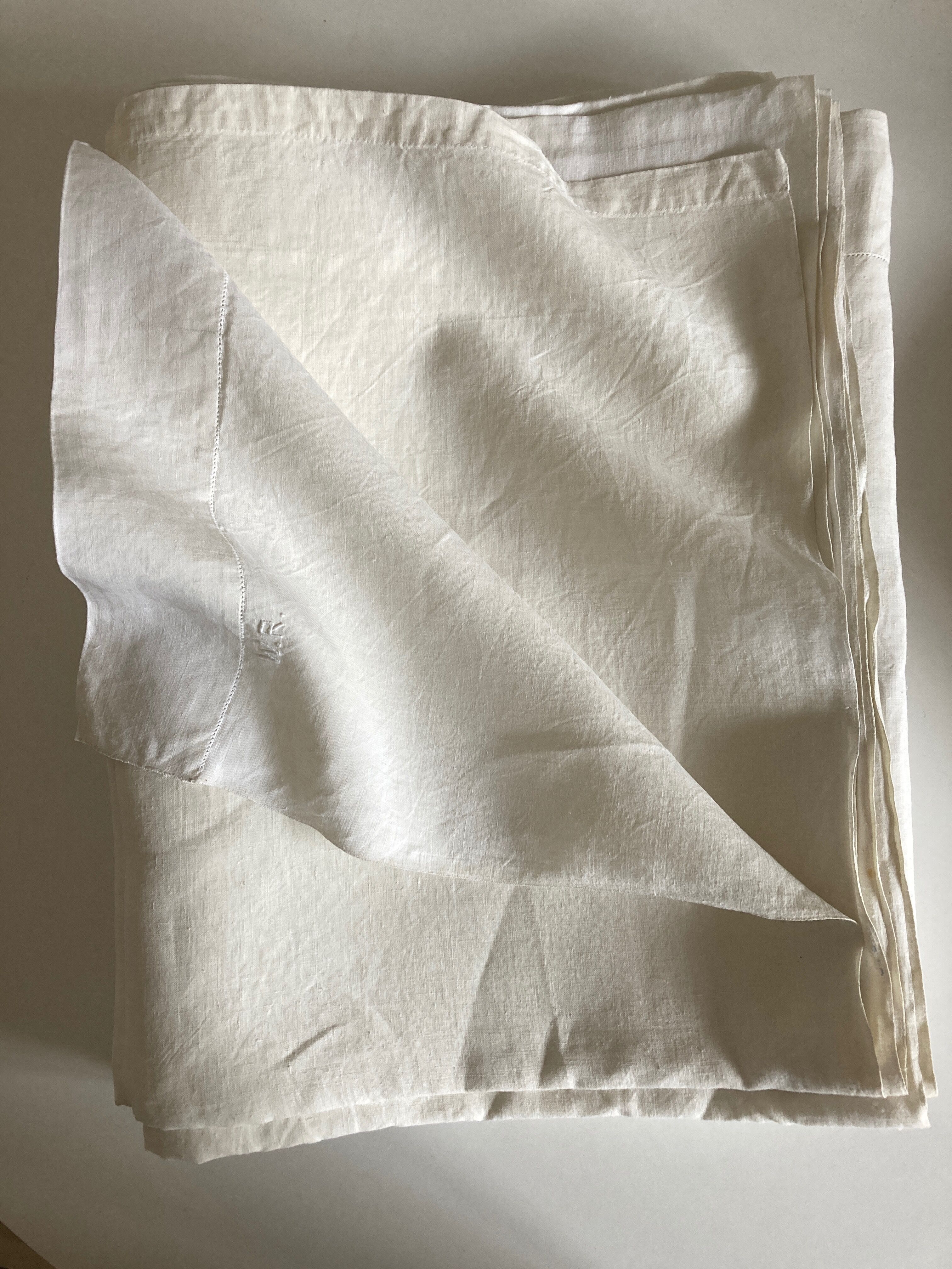 Linen thread chateau cloth width 260cm reserve linen