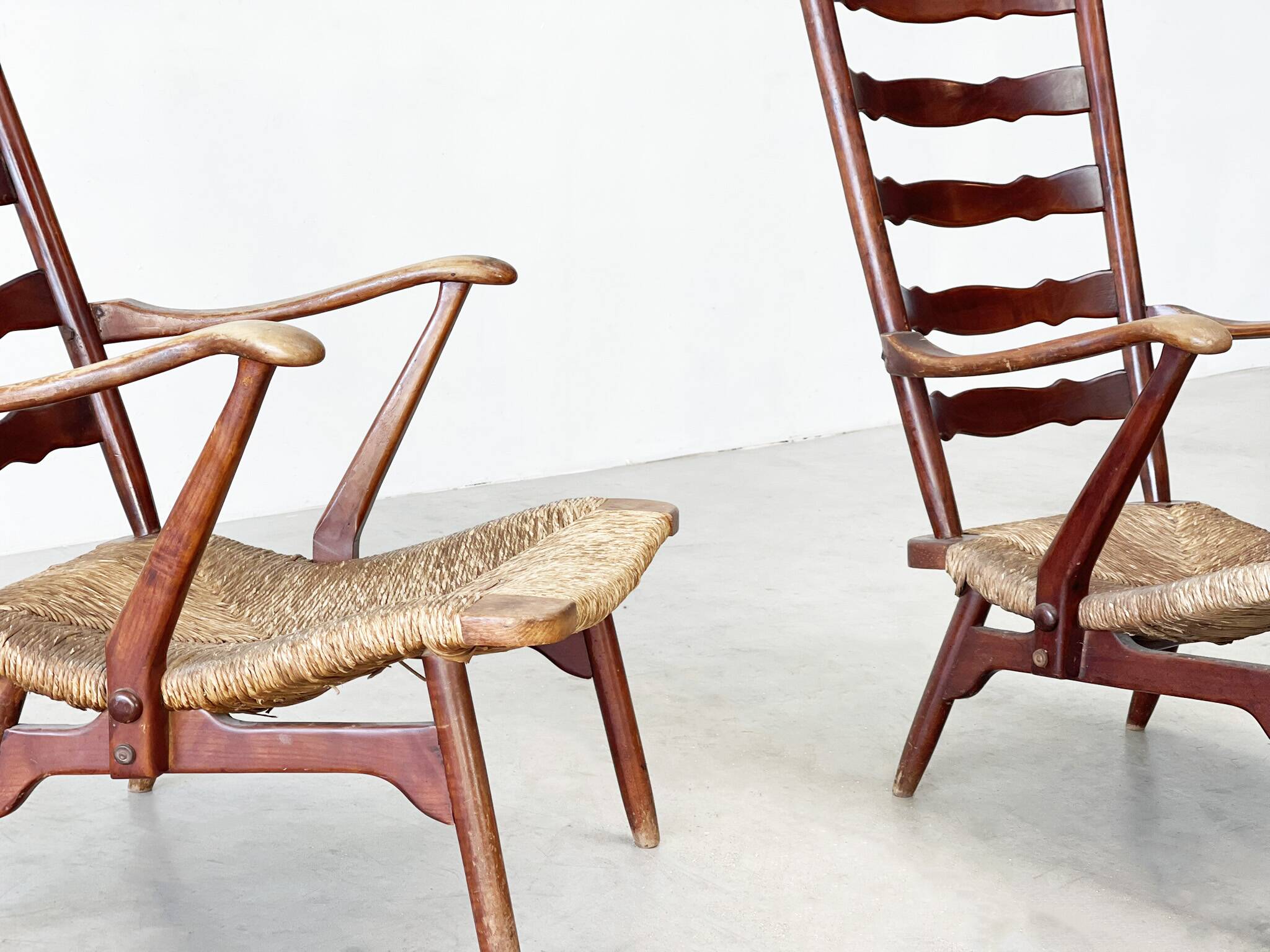 Rare set of Dester gelderland lounge chairs