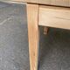 Table à manger scandinave rectangulaire extensible rénovée en pin massif br