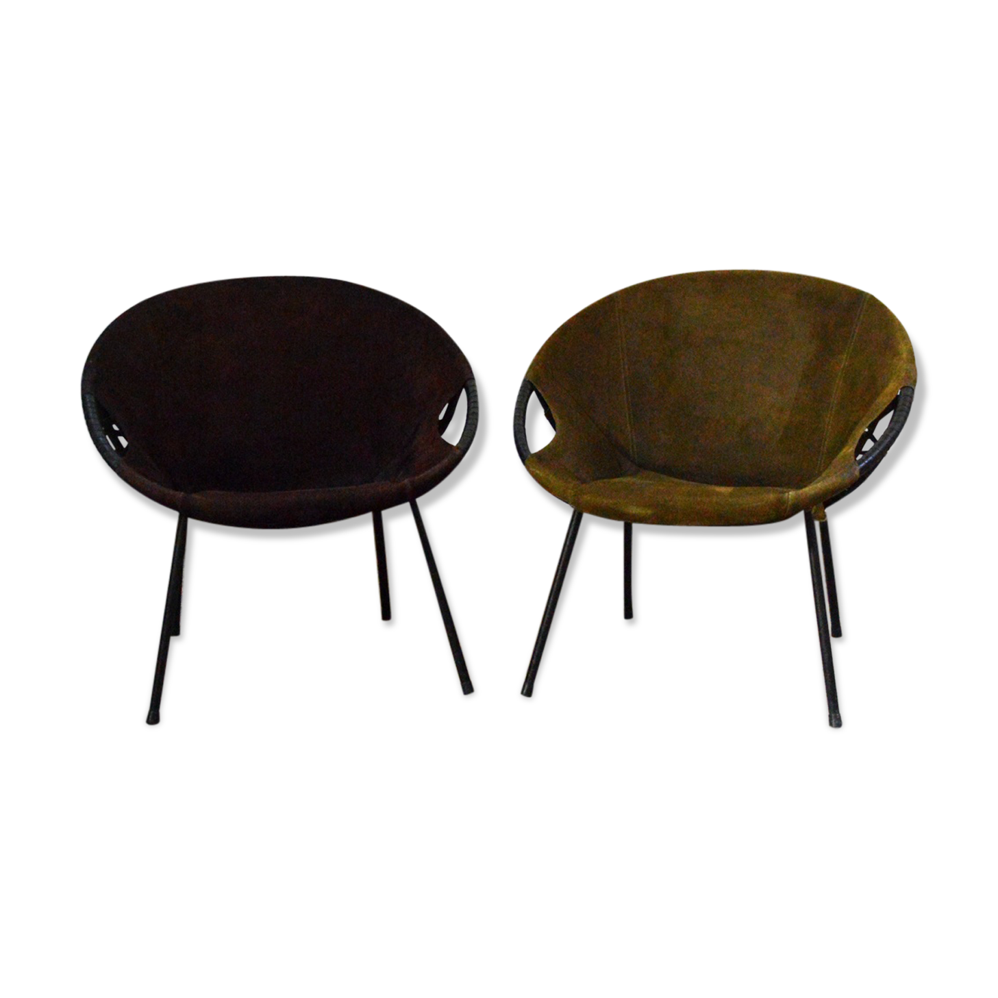 Paire de fauteuils circle chair Lusch Erzeugnis