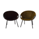 Paire de fauteuils circle chair Lusch Erzeugnis
