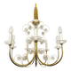 Crystal Glass Chandelier by Vereinigte Werkstätten Collection