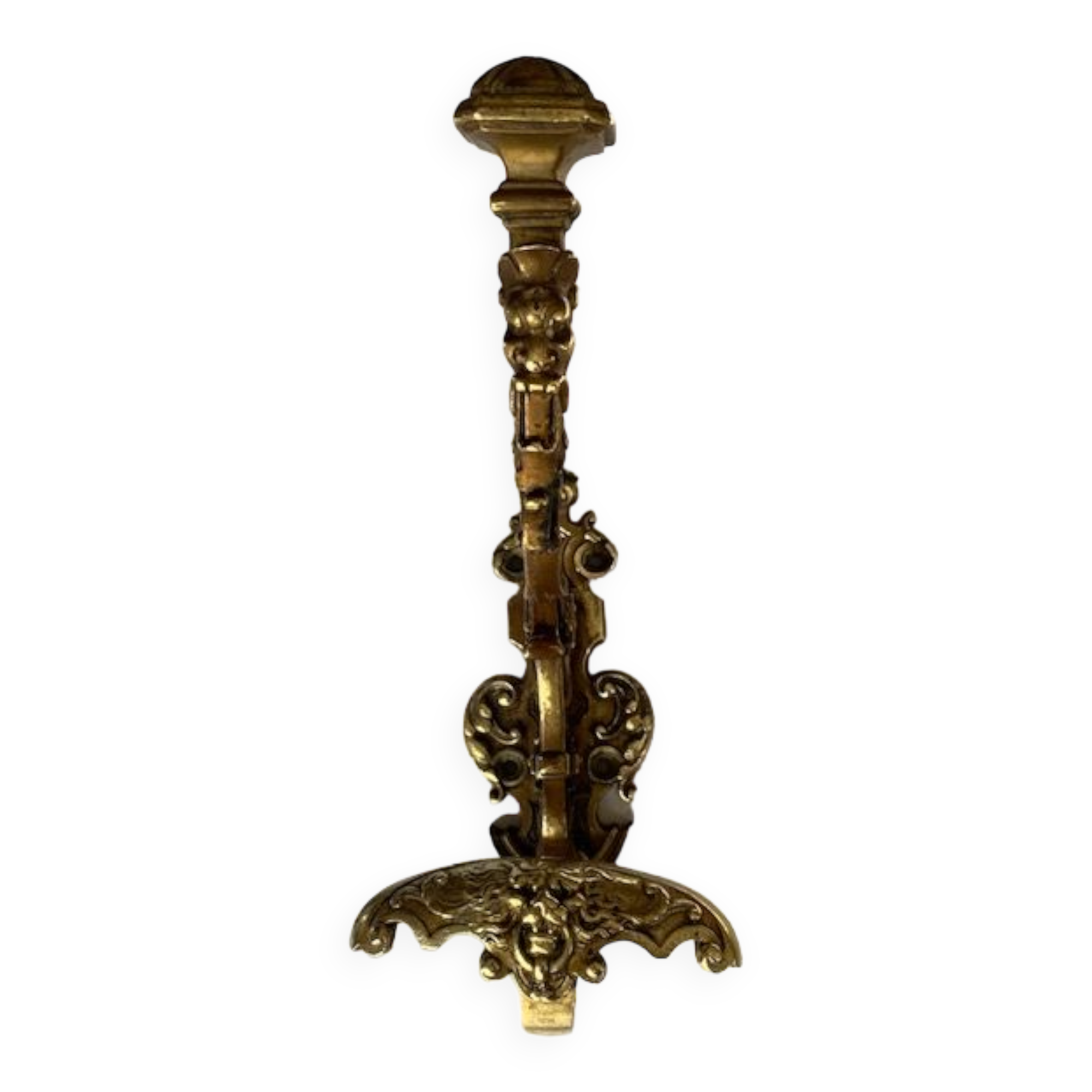 Gilded bronze hook nineteenth, Louis XVI, chimera decoration