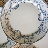 Set of 4 flat plates Model Mozart Sarreguemines